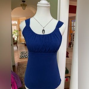 Ann Taylor blouse xs petite color blue